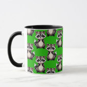 Mug Motif de Raton Laveur Vert (Gauche)