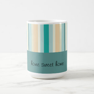 Mug Motif de rayures de bord de la mer
