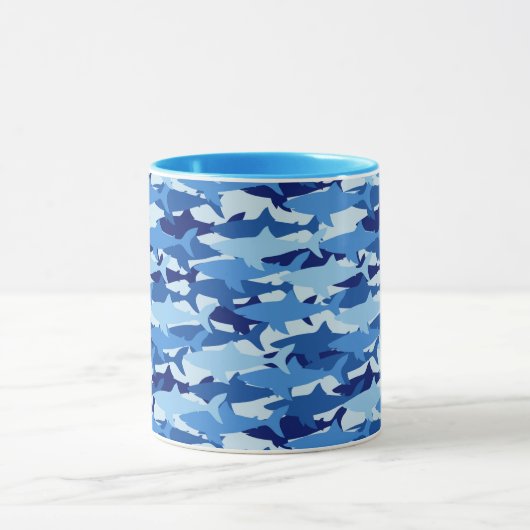 Mug Motif de requin bleu (Centre)