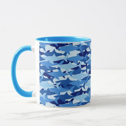 Mug Motif de requin bleu (Gauche)