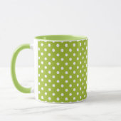 Mug Motif de ressort avec le pois blanc (Gauche)