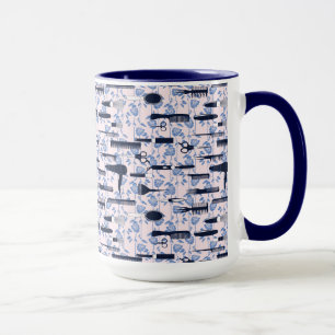 Mug Motif de rose de bleu de soin de beauté