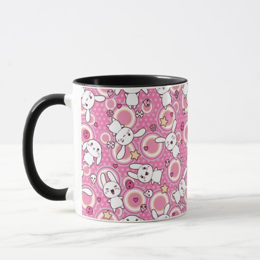 Mug motif de rose de kawaii (Gauche)