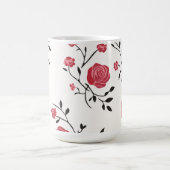 Mug Motif de rose rouge (Centre)