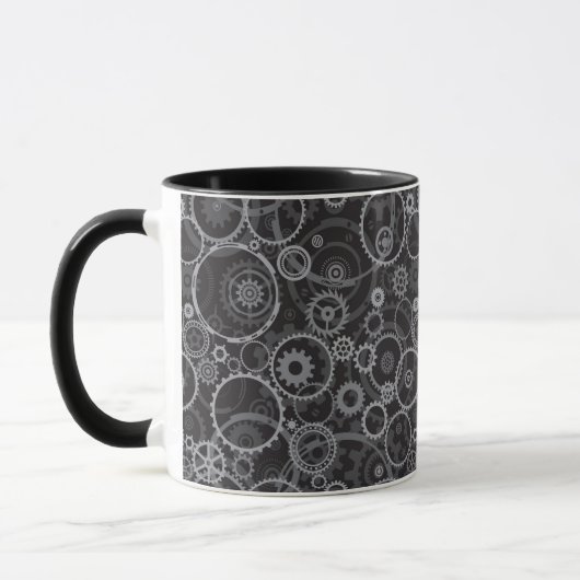 Mug Motif de roues dentées (Gauche)