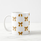 Mug Motif de ruban doré — Luxe minimal élégant (Gauche)