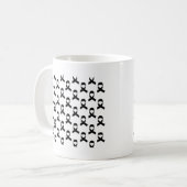 Mug Motif de ruban noir (Devant gauche)