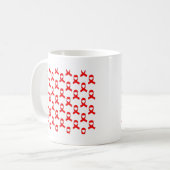 Mug Motif de ruban rouge (Devant gauche)