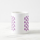 Mug Motif de ruban violet (Centre)