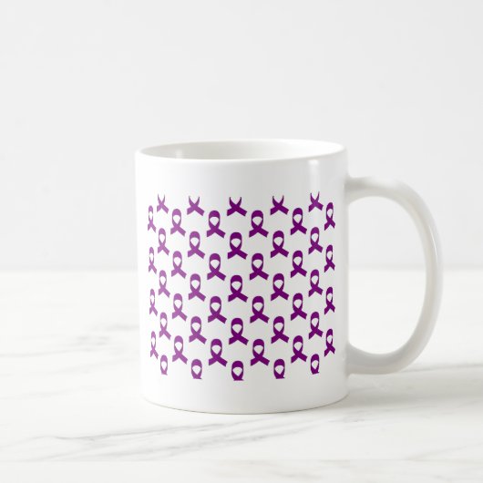 Mug Motif de ruban violet (Droite)