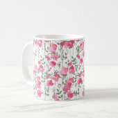 Mug Motif de saison sans couture avec pois doux. Sans (Devant gauche)