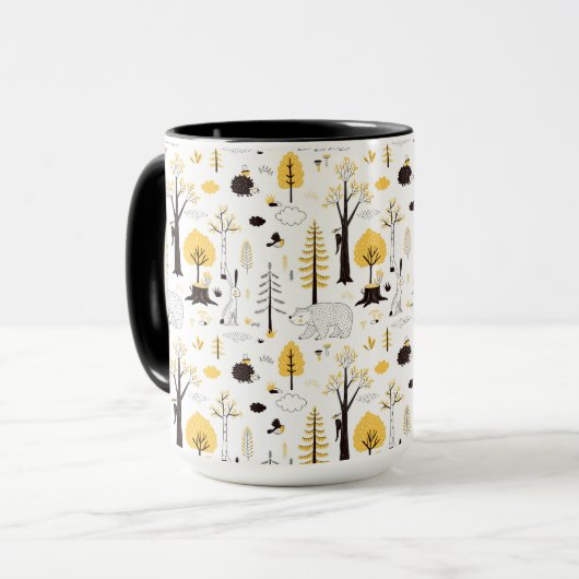 Mug Motif de scène de Golden Woods (Devant gauche)