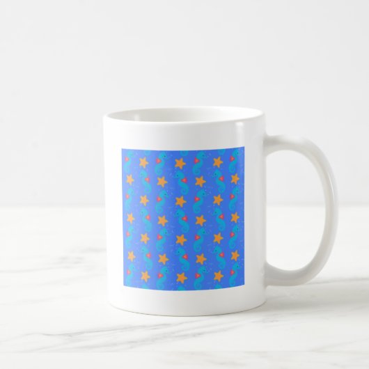 Mug Motif De Seahores Bleues Et De Starfish (Droite)