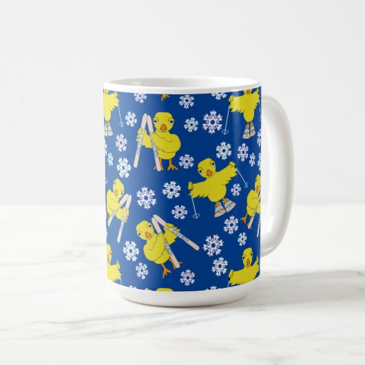 Mug Motif de ski (Devant droit)