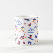 Mug Motif de snowboard de Kirkwood Mountain California (Centre)