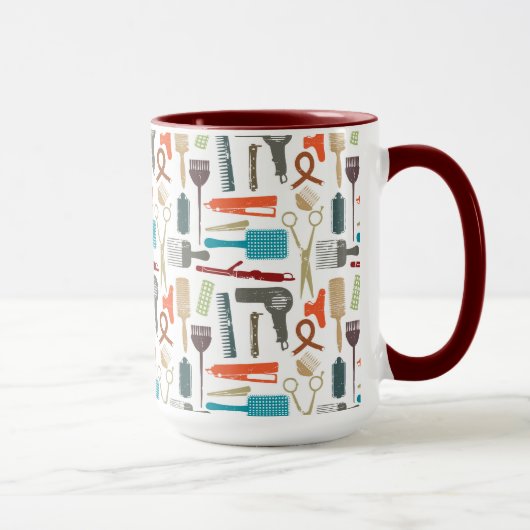 Mug Motif de soins capillaires (Droite)