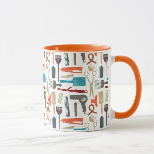 Mug Motif de soins capillaires (Droite)