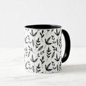 Mug motif de sol noir (Devant droit)