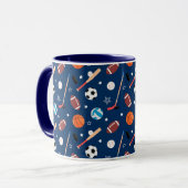 Mug Motif de sport de baseball (Devant gauche)