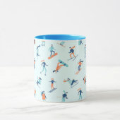 Mug Motif de sports d'hiver (Centre)