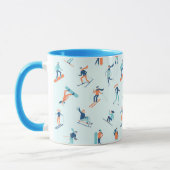 Mug Motif de sports d'hiver (Gauche)