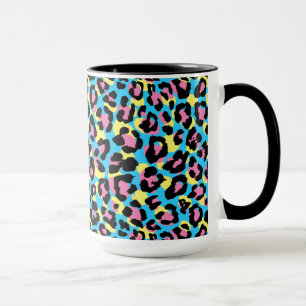 Mug Motif de Spots Neon Leopard