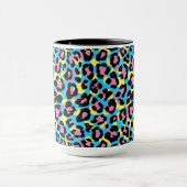 Mug Motif de Spots Neon Leopard (Centre)