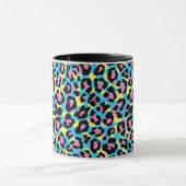 Mug Motif de Spots Neon Leopard (Centre)