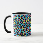 Mug Motif de Spots Neon Leopard (Gauche)