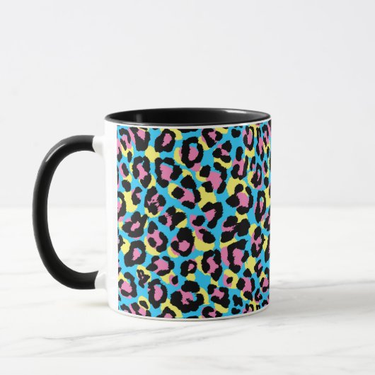 Mug Motif de Spots Neon Leopard (Gauche)