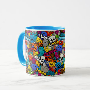 Mug Motif de stickers lumineux