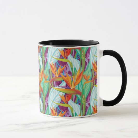 Mug Motif de Strelitzia (Droite)