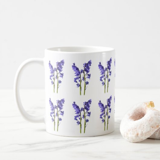 Mug Motif de structure Bluebells (Avec donut)