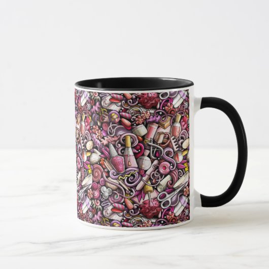 Mug Motif de studio de clou (Droite)