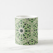 Mug motif de style arabesque vert andalou (Centre)