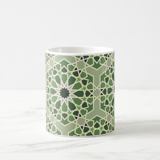 Mug motif de style arabesque vert andalou (Centre)