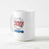 Mug Motif de style de bande dessinée Grand-père Cool b (Devant gauche)