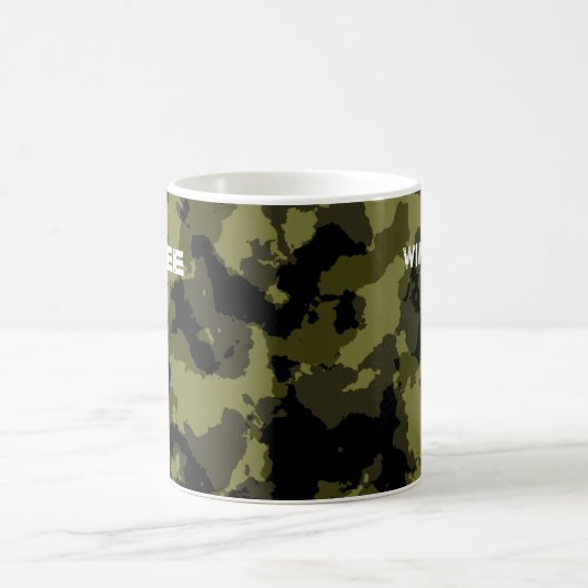 Mug Motif de style militaire camouflage (Centre)