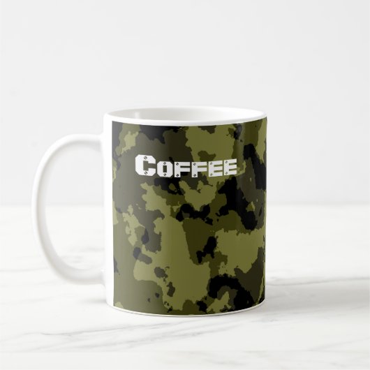 Mug Motif de style militaire camouflage (Gauche)