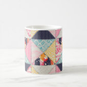 Mug Motif de style Patchwork transparent. (Centre)