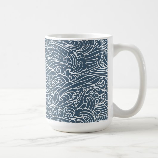 Mug Motif de style Wave japonais (Droite)