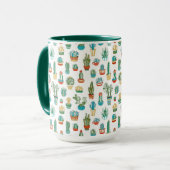 Mug Motif de Succulents (Devant gauche)