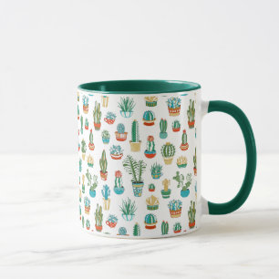 Mug Motif de Succulents