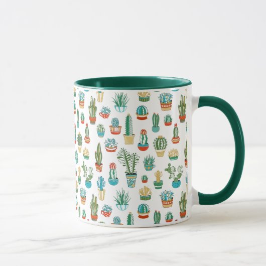 Mug Motif de Succulents (Droite)