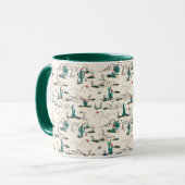 Mug Motif de succulents florissants (Devant gauche)