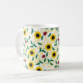 Mug Motif de Sunflower et Ladybugs (Devant gauche)