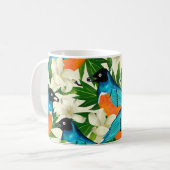 Mug Motif de surface avec des fruits à la papaye, feui (Devant gauche)