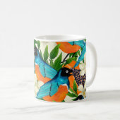 Mug Motif de surface avec des fruits à la papaye, feui (Devant droit)