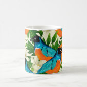 Mug Motif de surface avec des fruits à la papaye, feui (Centre)
