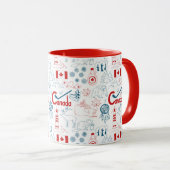 Mug Motif de symboles du Canada | (Devant droit)